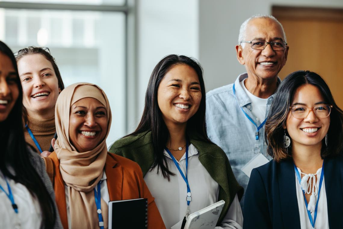 Diverse professional people